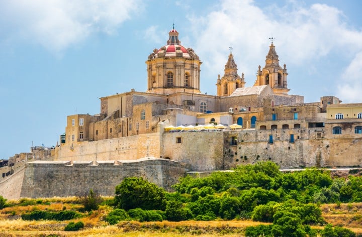 città di Mdina, una delle città dello stato maltese